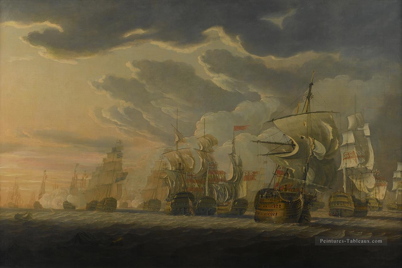 Cleveley Cape Saint Vincent Batailles navales Peintures à l'huile